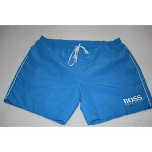 Boss Hugo Boss Swimming Trunks Shorts Mens Size XL Blue 6" Inseam W/ Pockets